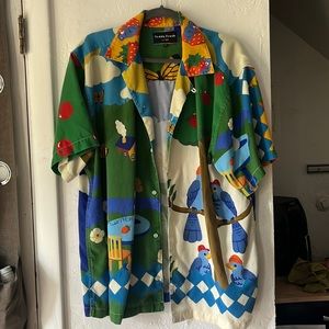 Mens XL Teddy Fresh Heavens Camp Shirt (Well Loved)